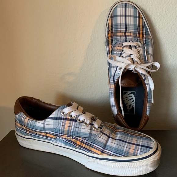 vans era plaid shoes